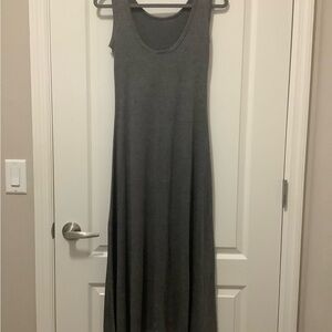 Charcoal Sleeveless Maxi Dress